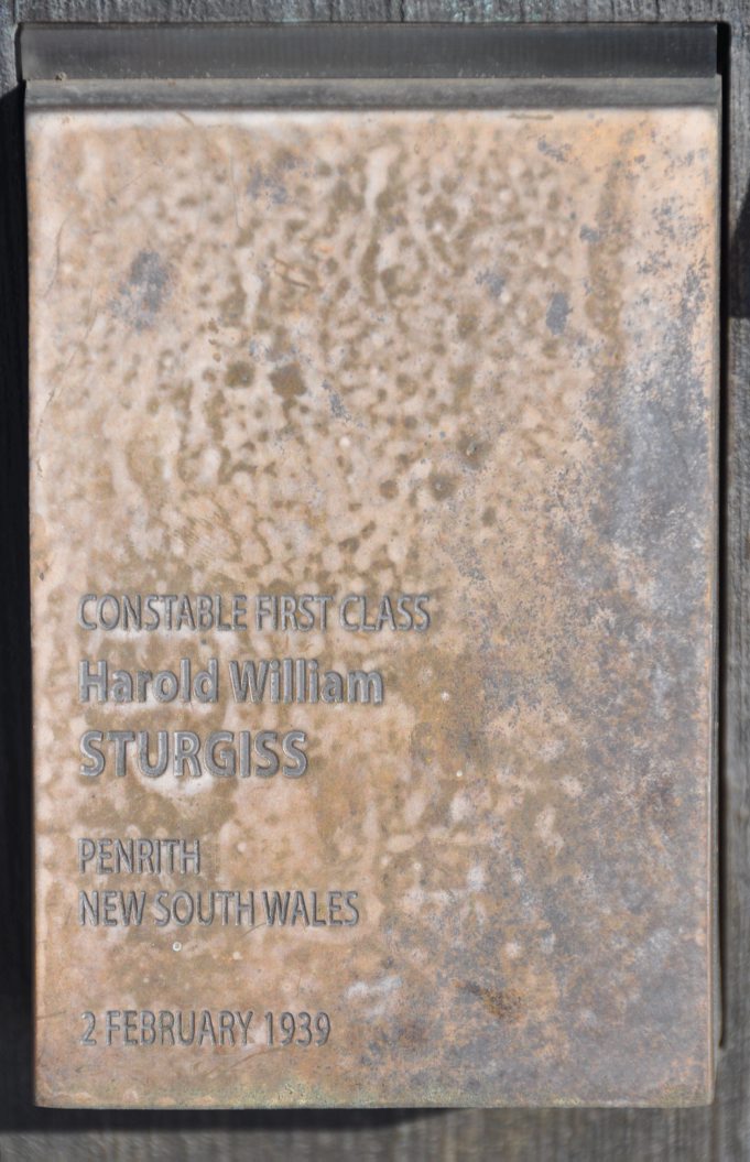 Touch plate at the National Police Wall of Remembrance - Canberra