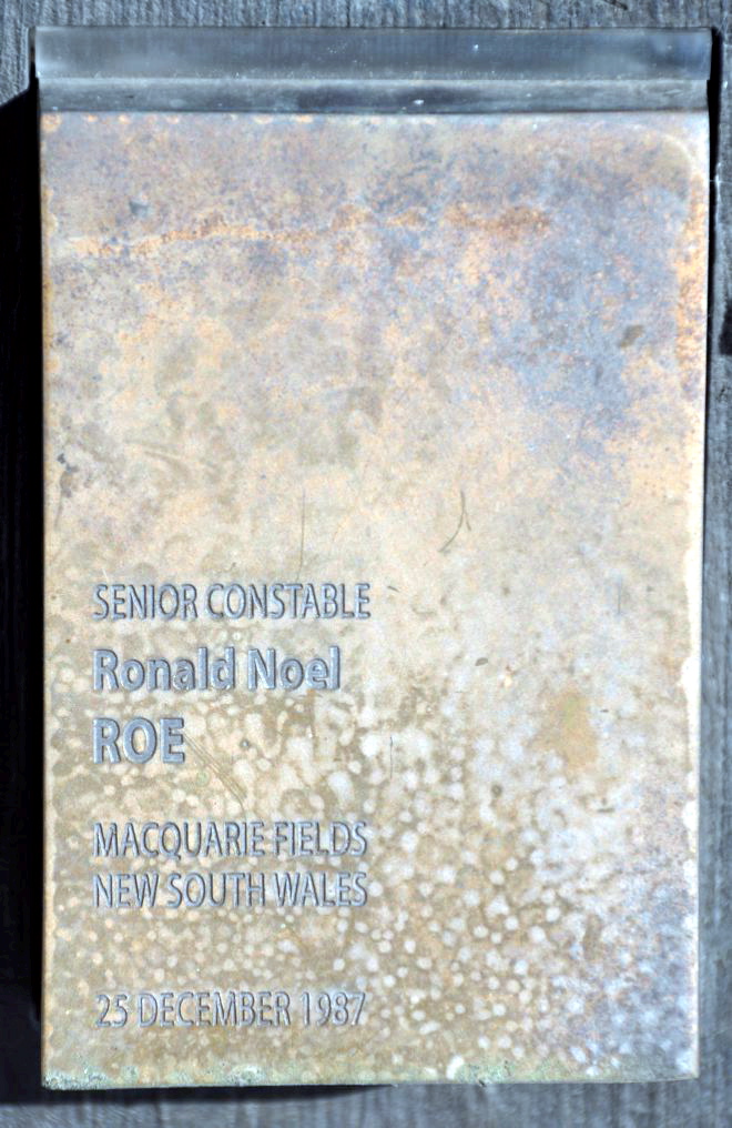 Touch Plate at the National Police Wall of Remembrance, Canberra