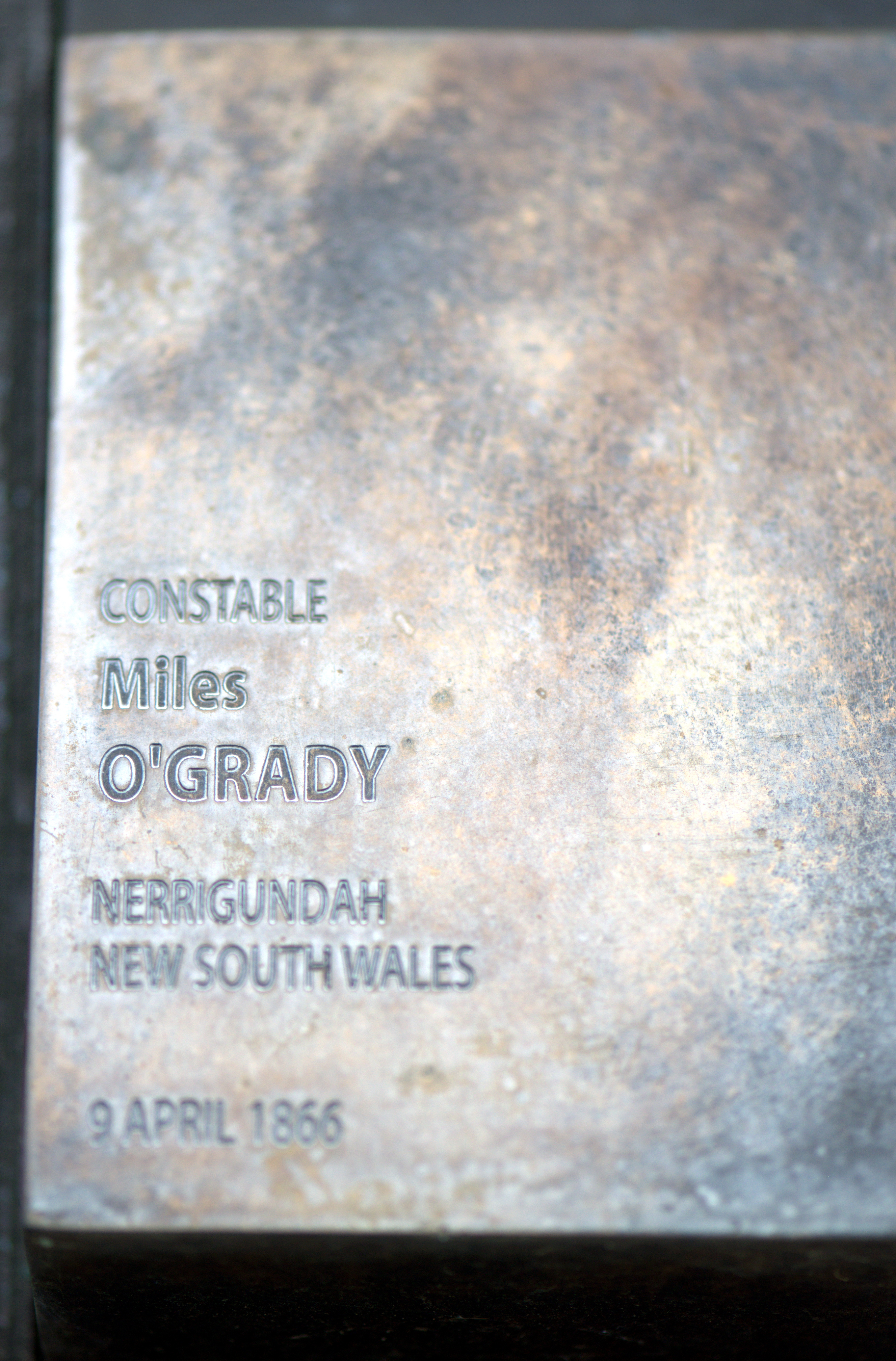 Touch plate at the National Police Wall of Remembrance, Canberra