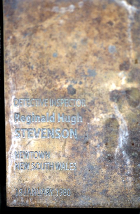 Touch plate at the National Police Wall of Remembrance, Canberra