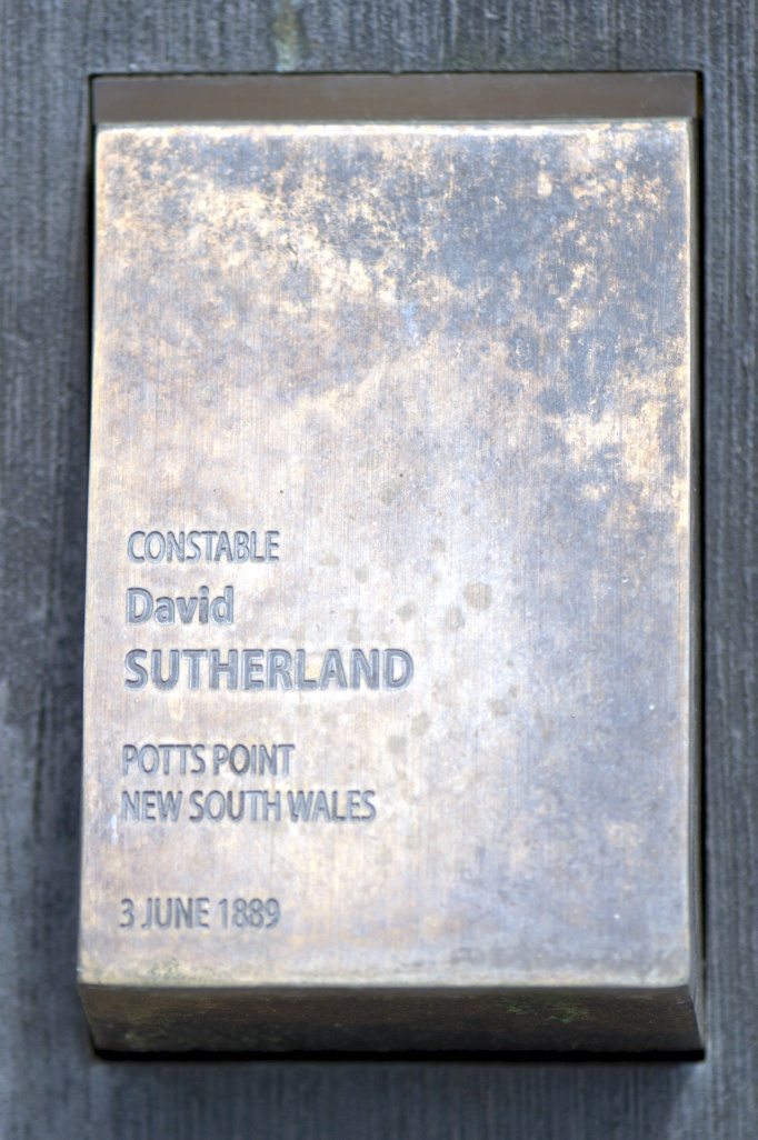 Touch plate at the National Police Wall of Remembrance, Canberra