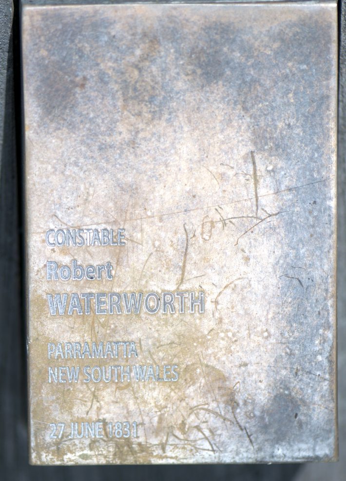 Constable Robert WATERWORTH<br /> Parramatta, New South Wales <br /> 27 June 1831<br />