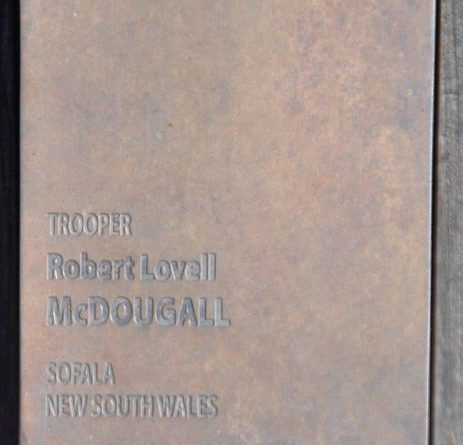 Robert Lovell McDOUGALL, Trooper McDOUGALL