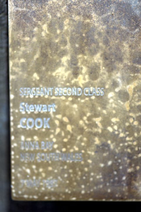 Touch plate at National Wall of Police Remembrance, Canberra