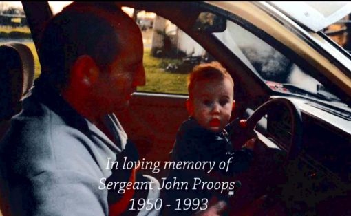 John Sidney PROOPS. John with his son, Warren, PROOPS