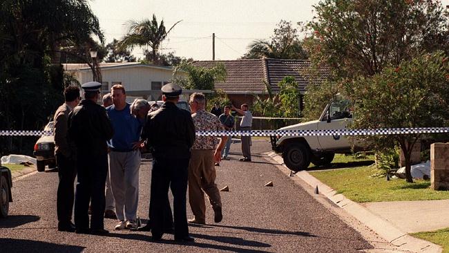 http://www.dailytelegraph.com.au/news/nsw/families-of-slain-officers-peter-addison-and-robert-spears-united-by-love/story-fni0cx12-1227435275075 Walker St, the scene of the Crescent Head shootings, on July 9, 1995.