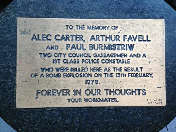 Cst 1st Class Paul Burmistriw - Bomb explosion - 13 Feb 1978 - Roadside memorial - 02