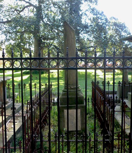 Grave of Frederick William POTTINGER. The broken column indicates a life cut short. Engraved: SACRED To the memory of SIR FREDERICK WILLIAM POTTINGER -Baronet, Formerly of the Grenadier Guards, and for many years a zealous and active Officer of Police in New South Wales. Born 27th April, 1831-Died 9th April,1865. This monument is erected by his friends in the Colony.