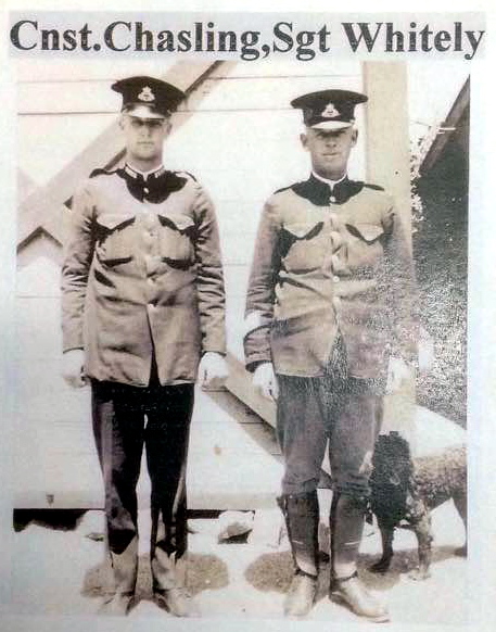 Constable Chasling & Sgt Whitely ( Whiteley ) at Berrigan Police Station.