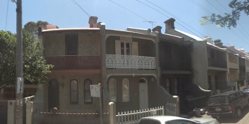 117 Underwood St, Paddington. Home of Senior Constable Henry MURROW when he was murdered in October 1897.