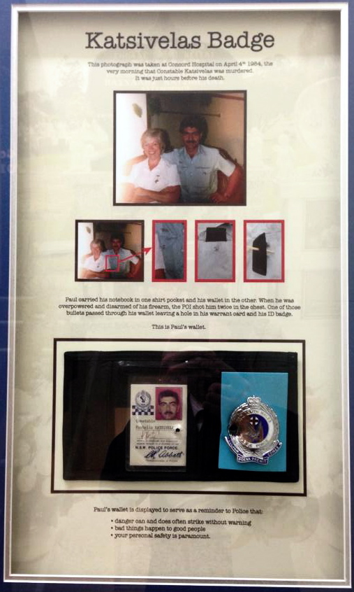 This memorial photo is hanging up at Newtown Police Station as a stark reminder to all Police that bad things can happen to good people. As seen in 2014.