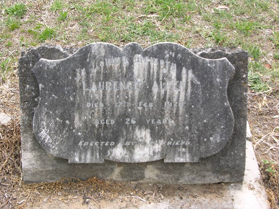 Laurence ALPEN - NSWPF - Drowned 17 Feb 1928 - Grave 3