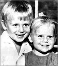 Lost innocence . . . Chris and Rebecca Quinn aged five and four.