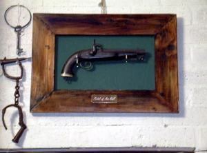 http://www.canberratimes.com.au/act-news/hall-gang-reenactment-in-collector-for-150th-anniversary-20150111-12m95y.html This pistol, which supposedly once belonged to bushranger Ben Hall and held pride of place on the wall of the Bushranger Hotel late last century, but has since gone missing. Photo: Tim the Yowie Man