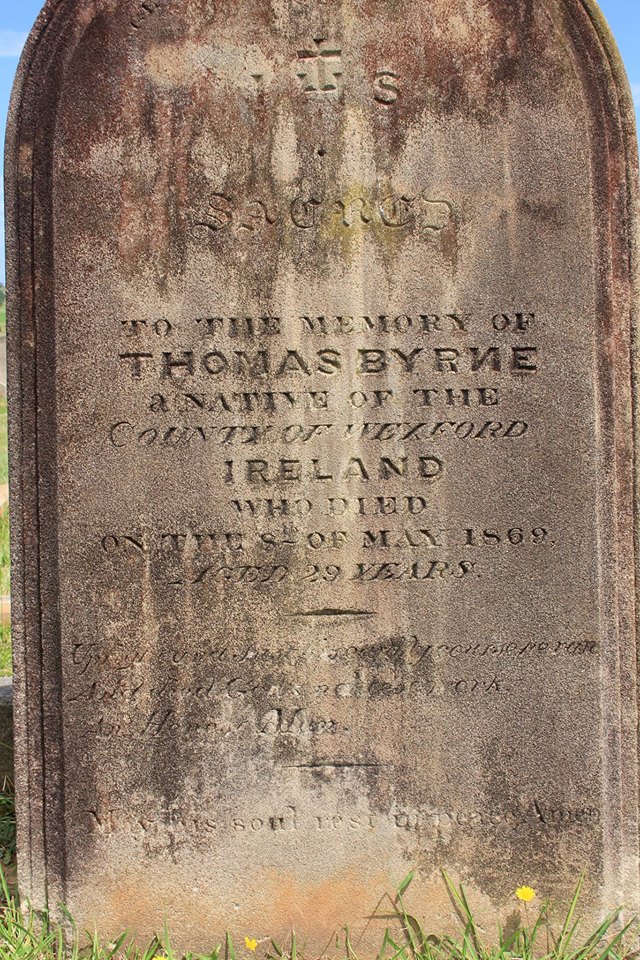 Ken Medway Thomas BYRNE - NSWPF - Died Camden 8 May 1869 - grave