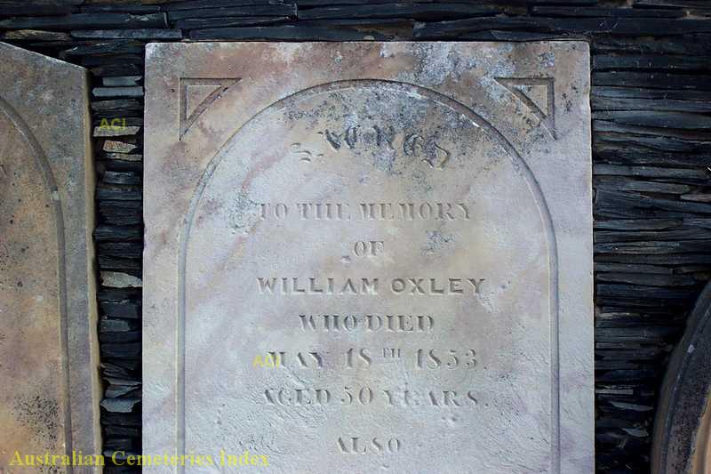 http://austcemindex.com/inscription.php?id=8116975 William OXLEY - NSWPF - Manslaughter - 19 May 1853 - Gravestone 1