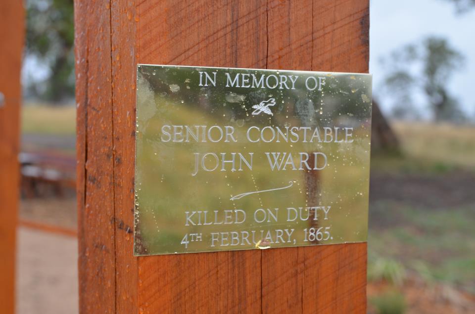 Senior Constable John Ward - Plaque