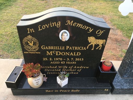 https://www.findagrave.com/memorial/180488372/gabrielle-patricia-mcdonald Andrew McDONALD Gabby EGGLESTON Gabby McDONALD Gabrielle Eggleston Gabrielle Patricia McDONALD