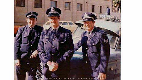 In Picture: Reg HALL, Alan WENDT, Harry BRAIN outside of Darlinghurst Police Station with the Police Truck 3/1