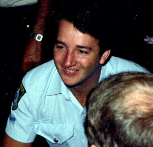 Photo by Greg Callander Constable 1/C Greg Wright - New Years Eve - 31 December 1982