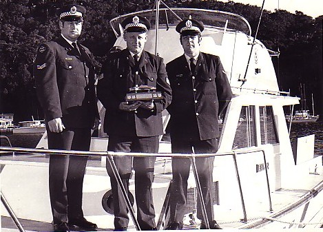 Picture: Police Launch Falcon crew (from left): Senior Constable Gordon (Boot) Wellings, Sergeant 3rd Class H. (Buster) Brown, Constable First Class Brian (Friendly) Friend. Image courtesy Brian Friend.
