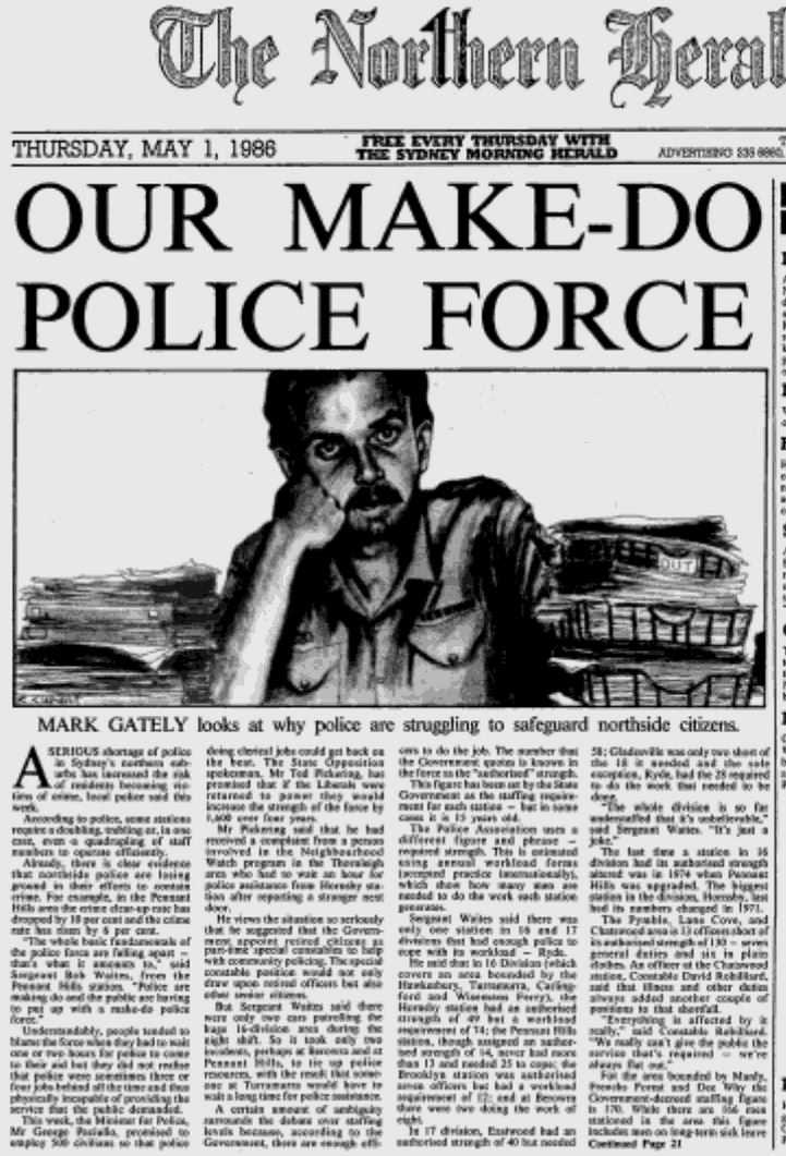 Arthur 'Ted' Edward GROCH - NSWPF - Newspaper 1