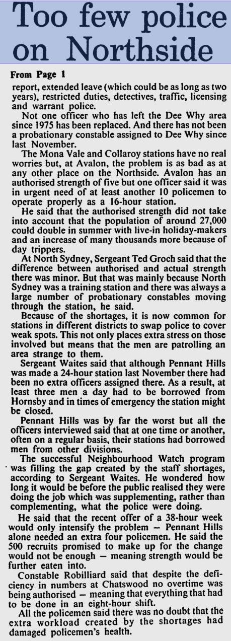 Arthur 'Ted' Edward GROCH - NSWPF - Newspaper 2