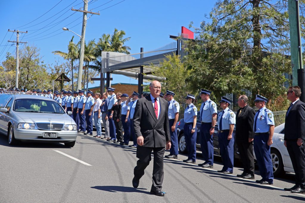 https://www.coffscoastadvocate.com.au/news/a-fitting-send-off-for-jaco/2391437/ The funeral of Phil Jacobson APM in Coffs Harbour today. Gemima Harvey/Coffs Coast Advoca