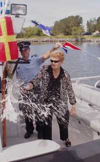 http://www.qldwaterpolice.com/Bio/D_Trannore.html Widow of the late Constable Desmond Trannore launches the D Trannore III