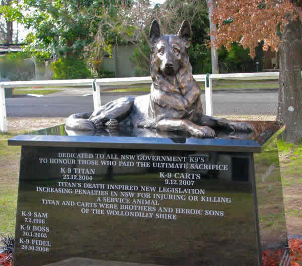 Police Dog Memorial - Thamoor NSW