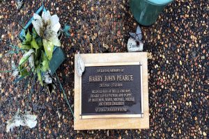 INSCRIPTION:IN LOVING MEMORY OFBARRY JOHN PEARCE26.7.1946 - 27.12.2014BELOVED SON OF BELLE AND ROYDEARLY LOVED FATHER AND POPPYOF MATTHEW, MARK, MICHAEL, NICOLEAND THEIR CHILDREN"IT'S JUST A FLESH WOUND"INSCRIPTION:IN LOVING MEMORY OFBARRY JOHN PEARCE26.7.1946 - 27.12.2014BELOVED SON OF BELLE AND ROYDEARLY LOVED FATHER AND POPPYOF MATTHEW, MARK, MICHAEL, NICOLEAND THEIR CHILDREN"IT'S JUST A FLESH WOUND"