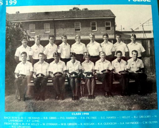 Peter FIGTREE. Rear ( L - R ) C. HICKMAN, R.B. GIBBS, P.G. HANSEN, P.A. FIGTREE ( R.I.P. ), S.G. HAWES, I. HELDT, R.J. GREGORY, M. LANDRIGAN, A.F. LONGFront: P.M. KELLY, W. EYKMAN, W.B. GIBSON, K. KEEGAN, K.A. GUDGEON, S.A. HAYWOOD, C.W. GLYNN, M.S. LINGWOOD