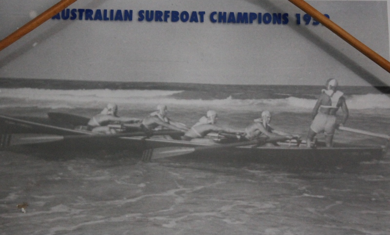 South Curl Curl - Boat Crew: Sir Adrian Curlewis was Patron of the crew's Jack Wilson surfboat.