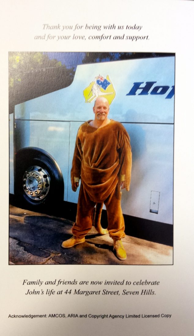 John Felton funeral pamphlet