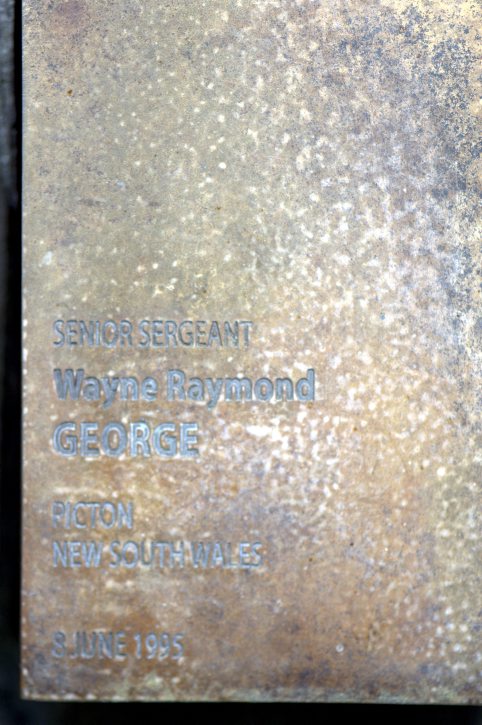 Touch plate at the National Police Wall of Remembrance, Canberra.