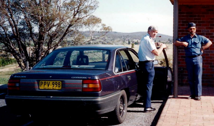 Terry Lester (left) and Dallas Tidyman (right) at the Goulburn PDTS late 1991 or early 1992. Dallas killed whilst instructing on a HWP motorcycle course at Boorowa, NSW. RIP two good friends.