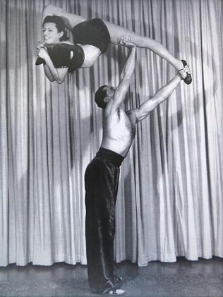 He appeared on television as an acrobat
