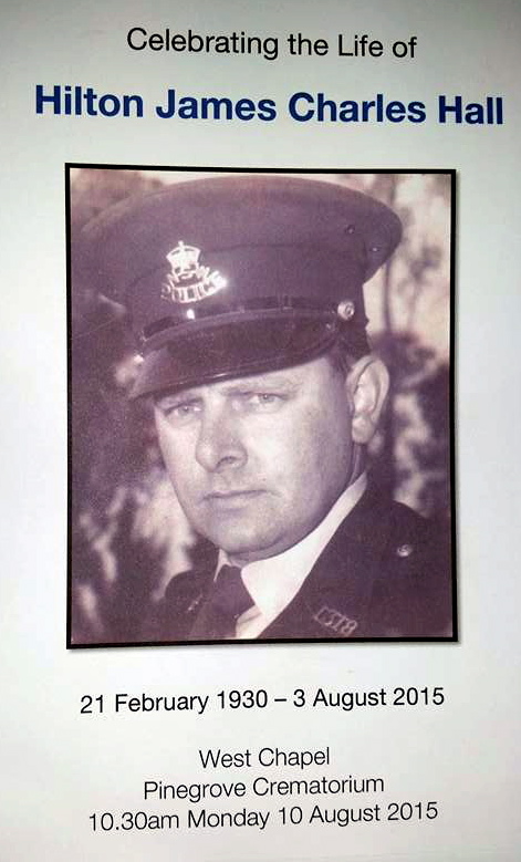 HILTON JAMES CHARLES HALL Funeral pamphlet