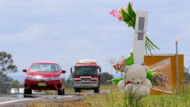 Tributes left at the crash scene in Casino / Picture: Supplied