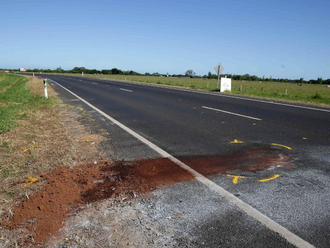 The scene of the fatal crash near Casino. Picture: Adam Head