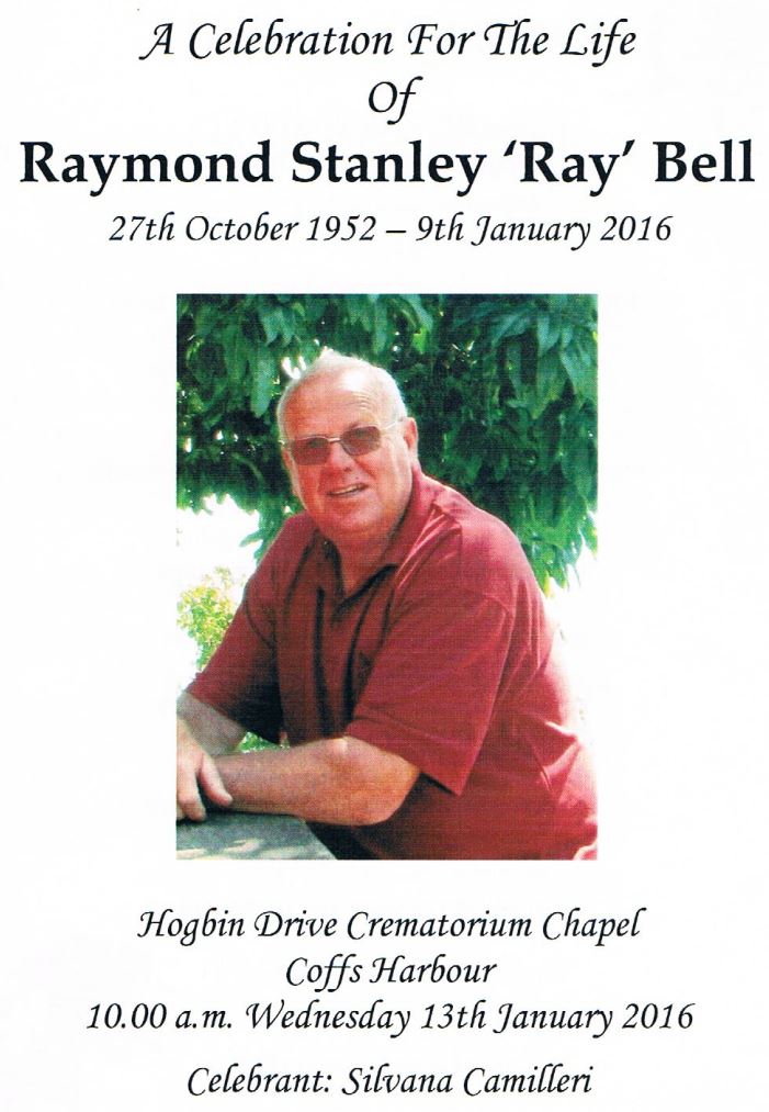 Raymond Stanley BELL, Ray BELL