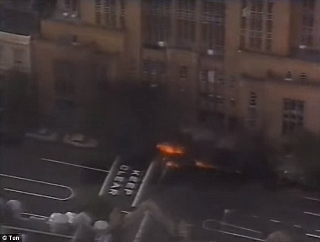 At 15 seconds past one on Easter Thursday afternoon in 1986 Russell Street, Melbourne best resembled a warzone