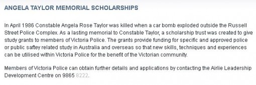 Angela Rose Taylor 29 VICPOL- Murdered - Died 27 Mar 1986