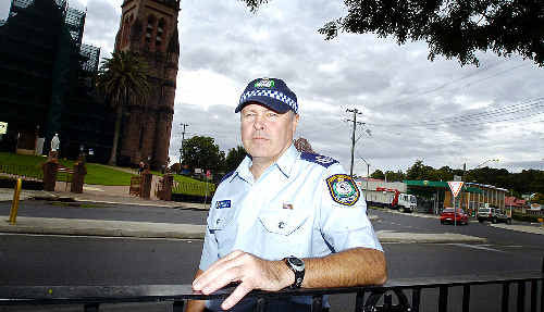 http://www.northernstar.com.au/news/road-rage-maniac-caught-off-duty-officers/541586/ Lismore police sergeant Matt Jacka at the Lismore roundabout where he and fellow off-duty officers arrested the man involved in yesterday’s road rage incident.
