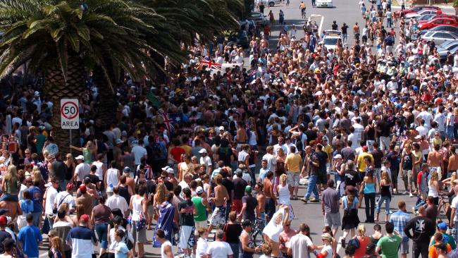 Thousands of people flocked to the area. Picture: Craig Greenhill