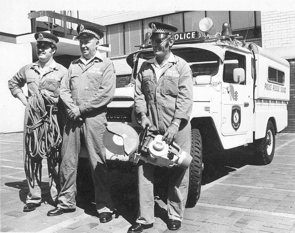 Col KELSON Rescue 27 ( Blacktown ) Ron McGOWN, Henry LEVY, Col KELSON