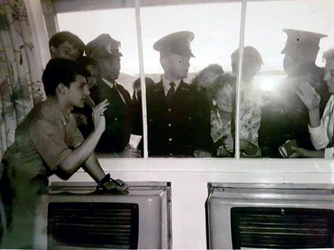 Dad and other Police at Mascot airport<br /> Protecting Frankie Avalon.