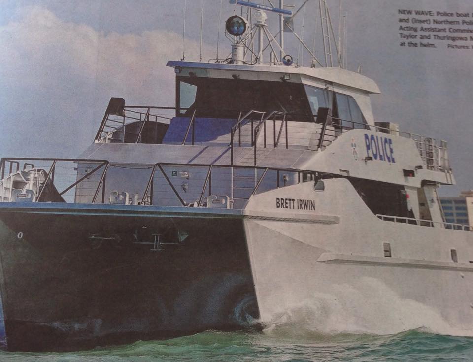 Police Launch Brett Irwin at Townsville, Qld