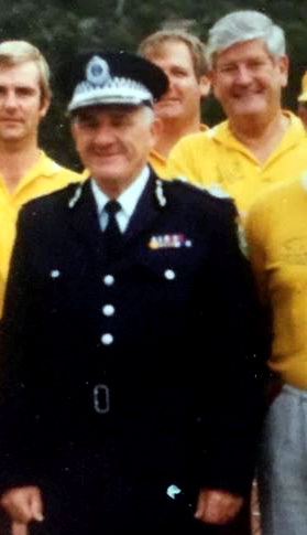 Photos from Therese Wendt - NSW Fallen Police FB Group Carl in yellow shirt with silver hair.