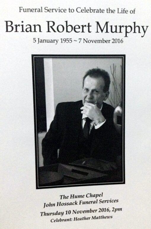 Brian Robert MURPHY, Brian MURPHY, Murph